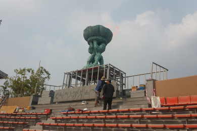 성화대 대리석 시공   